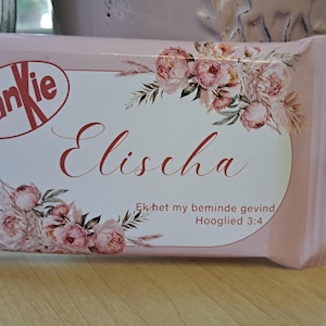 Kitkat Chocolate Wrapper Kombuistee Pienk Peonies Digital Download