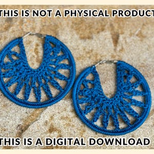 Crochet Hoop Earring Pattern