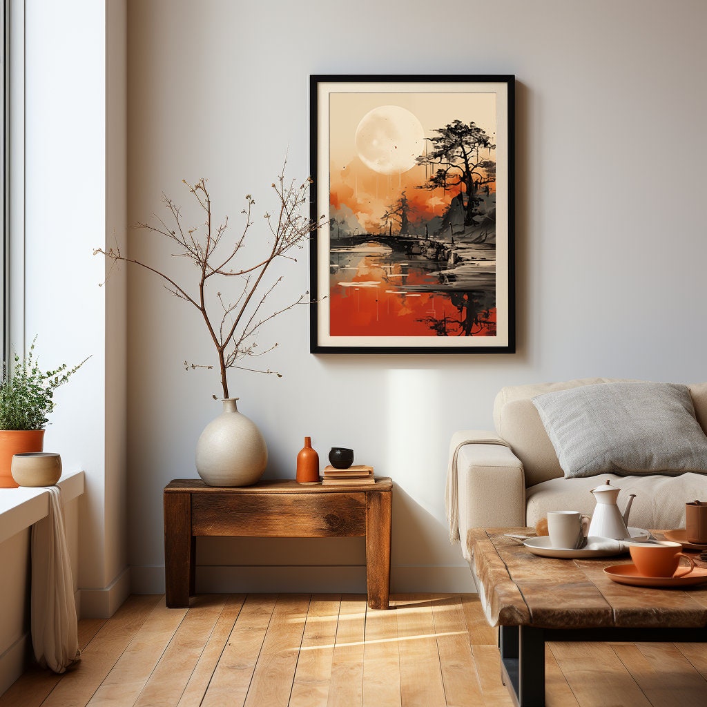 Wabi Sabi Wall Art, Japandi Wall Art, Zen Wall Art, Japanese Decor ...