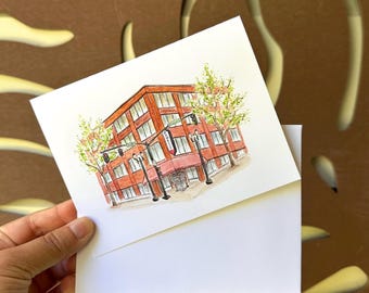 Powell’s Bookstore Greeting Card - Portland, Oregon Stationery