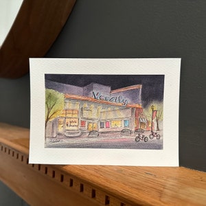 Theater Aquarell Druck - Down Dawanda - 13x18