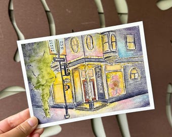 Madrone Art Bar Print - Watercolor Painting - San Francisco