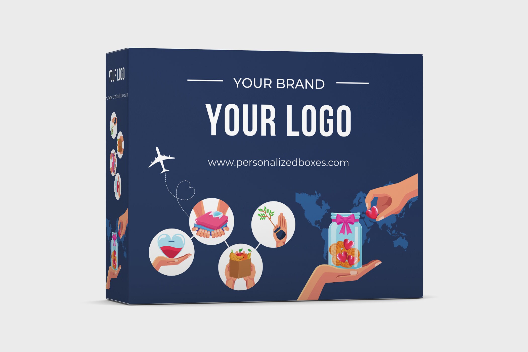 Personalized Printed Boxes - Full Color Inside Print Only, Digital ...