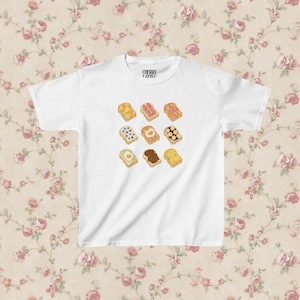 Toast bébé, vêtements des années 90, esthétique coquette, haut graphique vintage, chemise d'été an 2000, t-shirt bébé mignon, t-shirt bébé Cottagecore, mode des années 2000