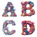 Ocean Alphabet Clip Art: Seashell Coral Letters (PNG Digital Download ...
