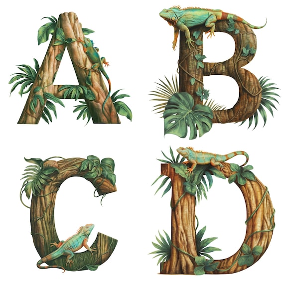 Alphabet Letters Jungle