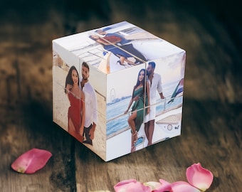 Cubo fotografico - Regali di anniversario, Regalo di anniversario di 1 anno per fidanzato, Regali per fidanzato, Regalo di compleanno per fidanzato, Regali aziendali