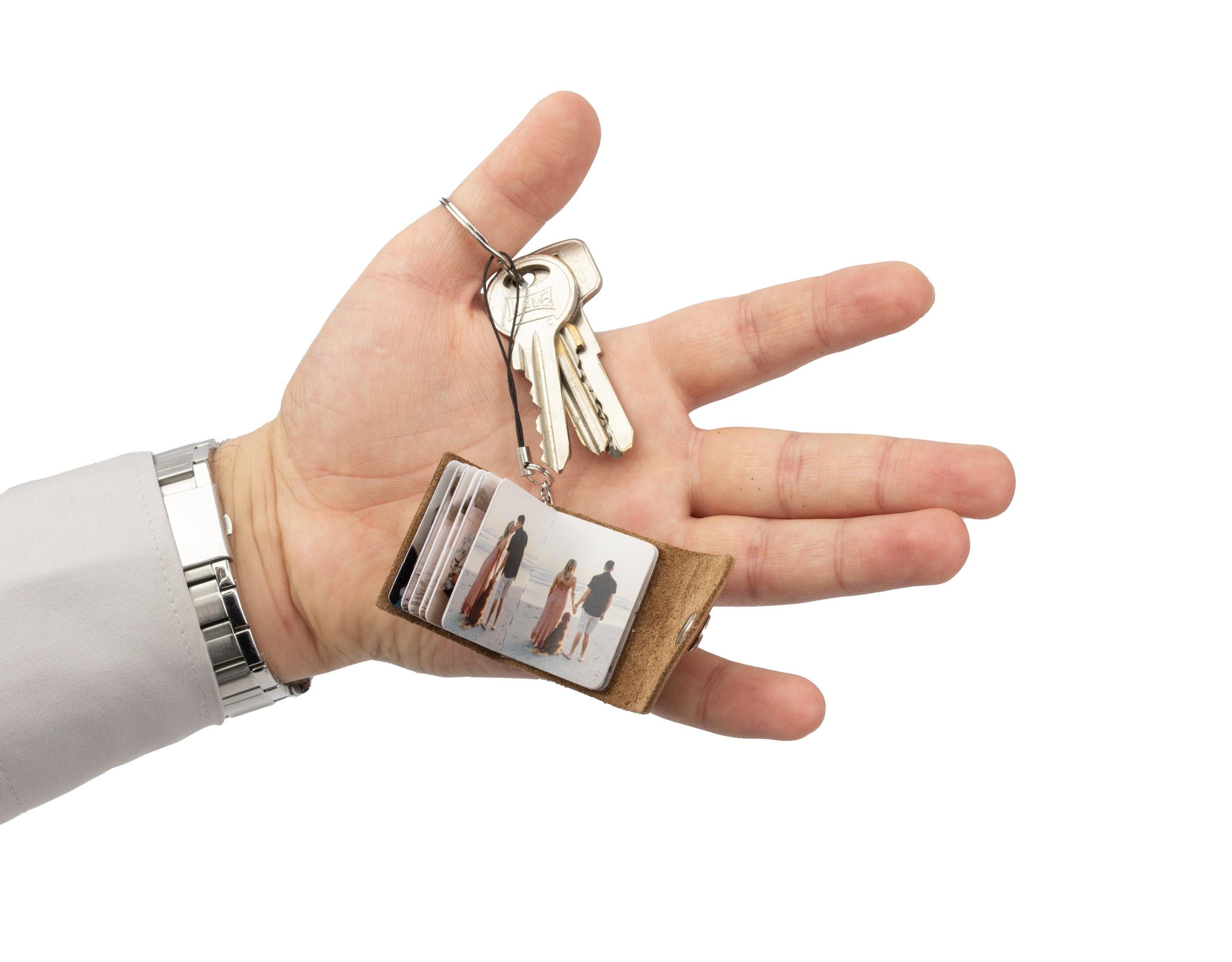 Mini Photo Album Keychain - Personalized Gift for Him