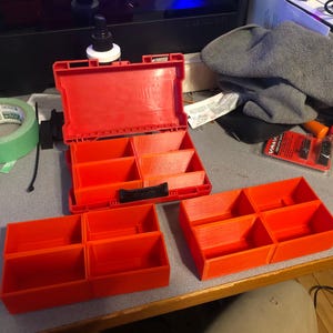 Milwaukee Drill Box Trays - Black/Red
