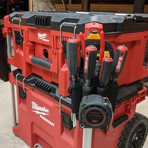 Milwaukee Packout ClipTech Uchwyty do toreb narzędziowych | ToughBuilt ClipTech | Uchwyt na szynę do toreb narzędziowych | Milwaukee Packout | System Packout | Akcesoria