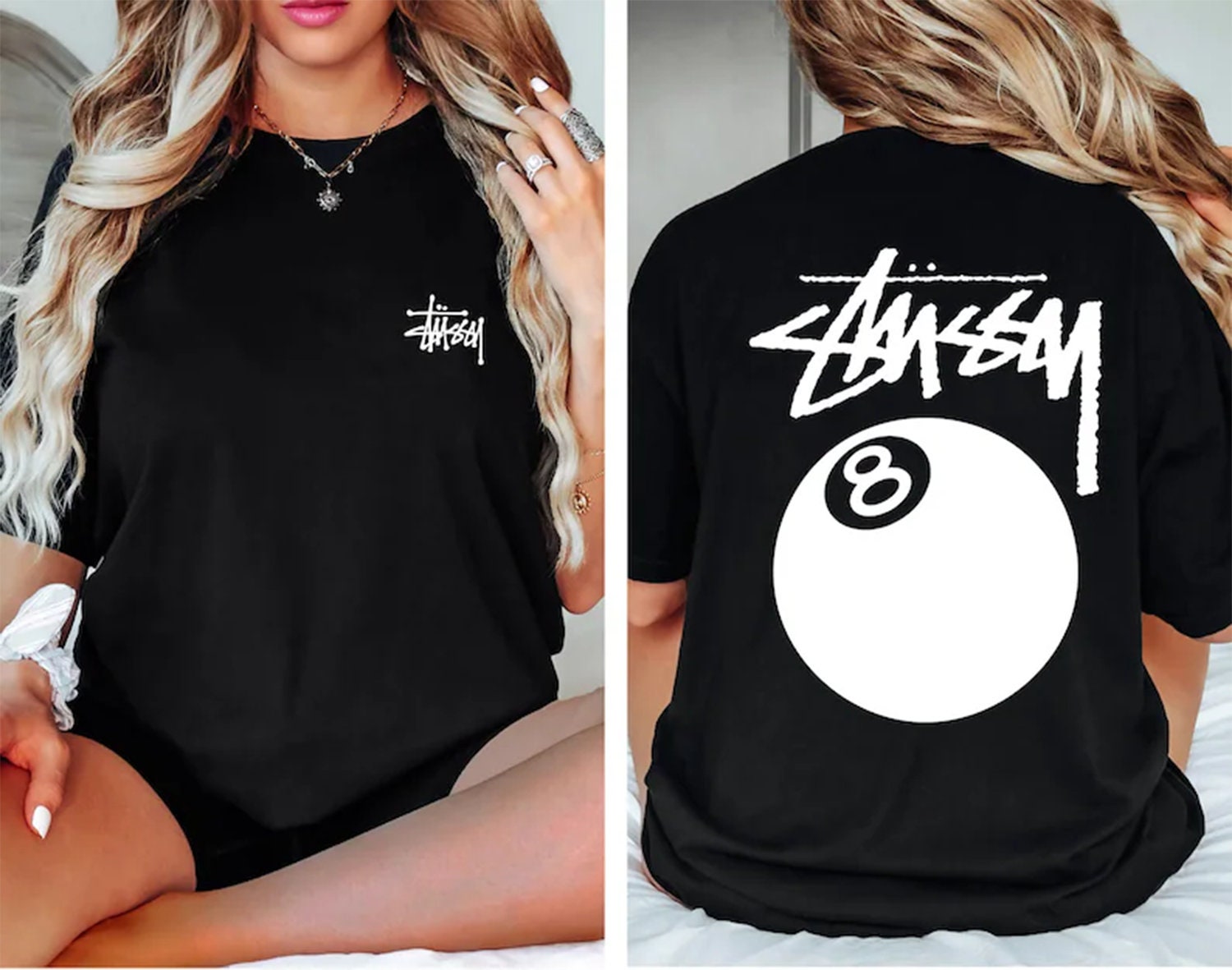 stussy 8ball tee