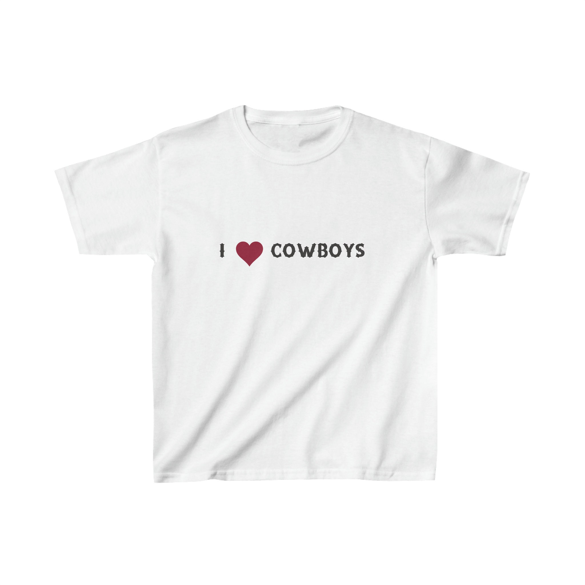 Haut Gris "I Love Cowboys" Par Wet Seal - Taille Medium - Occasion Très Bon état