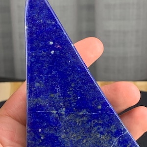 Top Quality Lapis Lazuli Healing Stone - Standable Lapise Healing Crystal Stone - Genuine Lapise - Natural Lapise Deep Blue Stone 185 grams