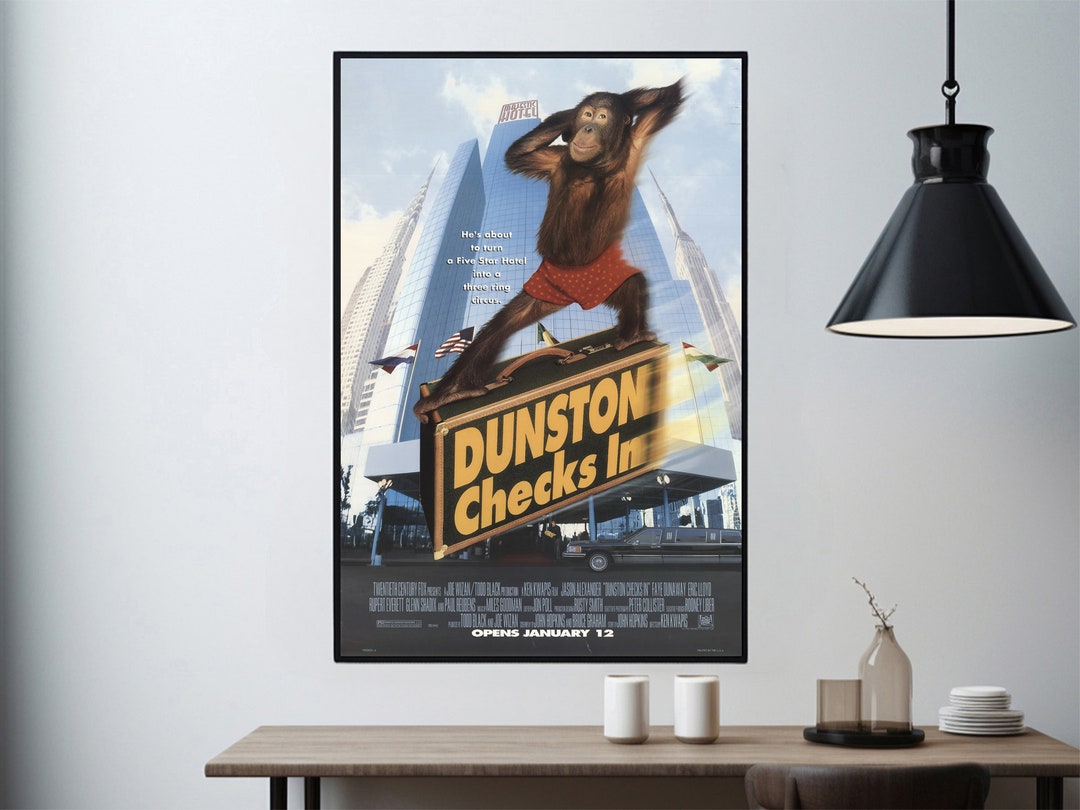 Dunston Checks in Movie Poster / Home Decor Wall Art / Posters Gift / Canvas Print Etsy