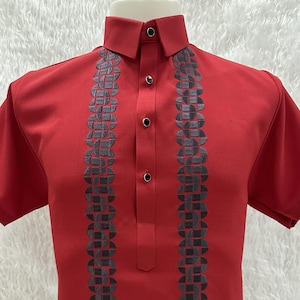 Men&#39;s Short Sleeve Modern Barong (1 Color)