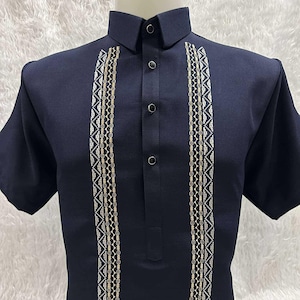 Men&#39;s Short Sleeve Modern Barong (1 Color)