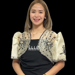 Modern Filipiniana Bolero Top Blouse