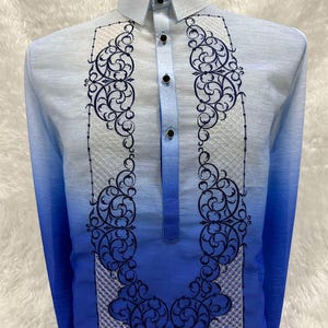 Men&#39;s Formal Long Sleeve Modern Barong (1 Color)