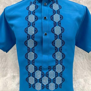 Men&#39;s Short Sleeve Modern Barong (1 Color)