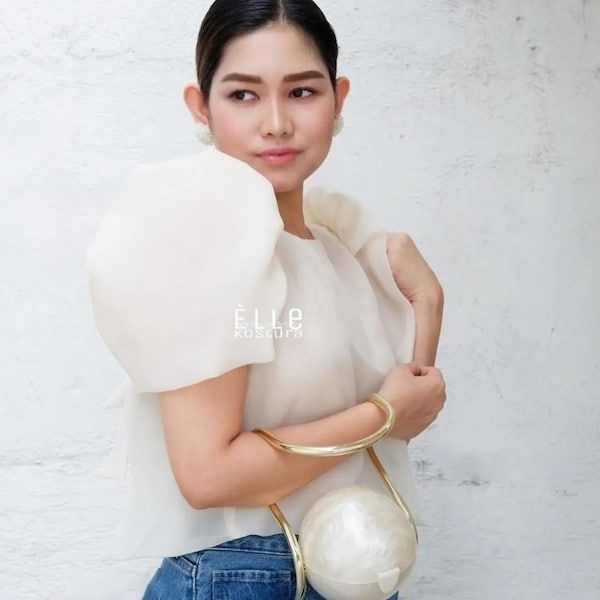 Modern Filipiniana Jusi Kimono Blouse/Kimona Top for Women  – Formal & Special Events (6 Colors)