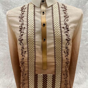 Men&#39;s Formal Long Sleeve Modern Barong (1 Color)