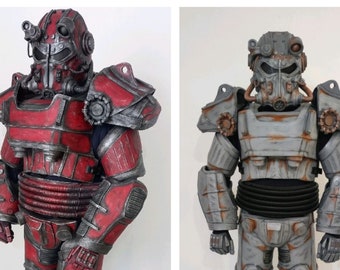 T-51 Power Armor Fallout Cosplay costume. Regular and Nuka-Cola red