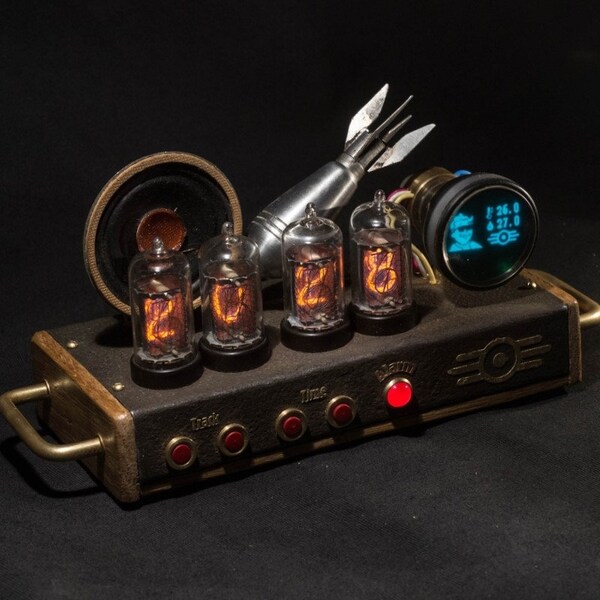 Custom Fallout Inspired Table Alarm Clock