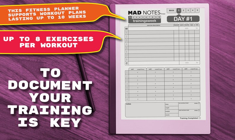 Mad Notes - Monthly Advanced Notes Template for Remarkable Tablets - Etsy