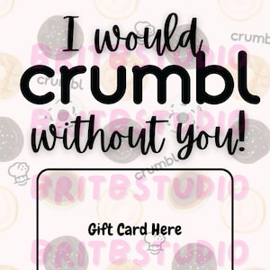Crumbl Lehrer-Anerkennungsgeschenkkartenhalter