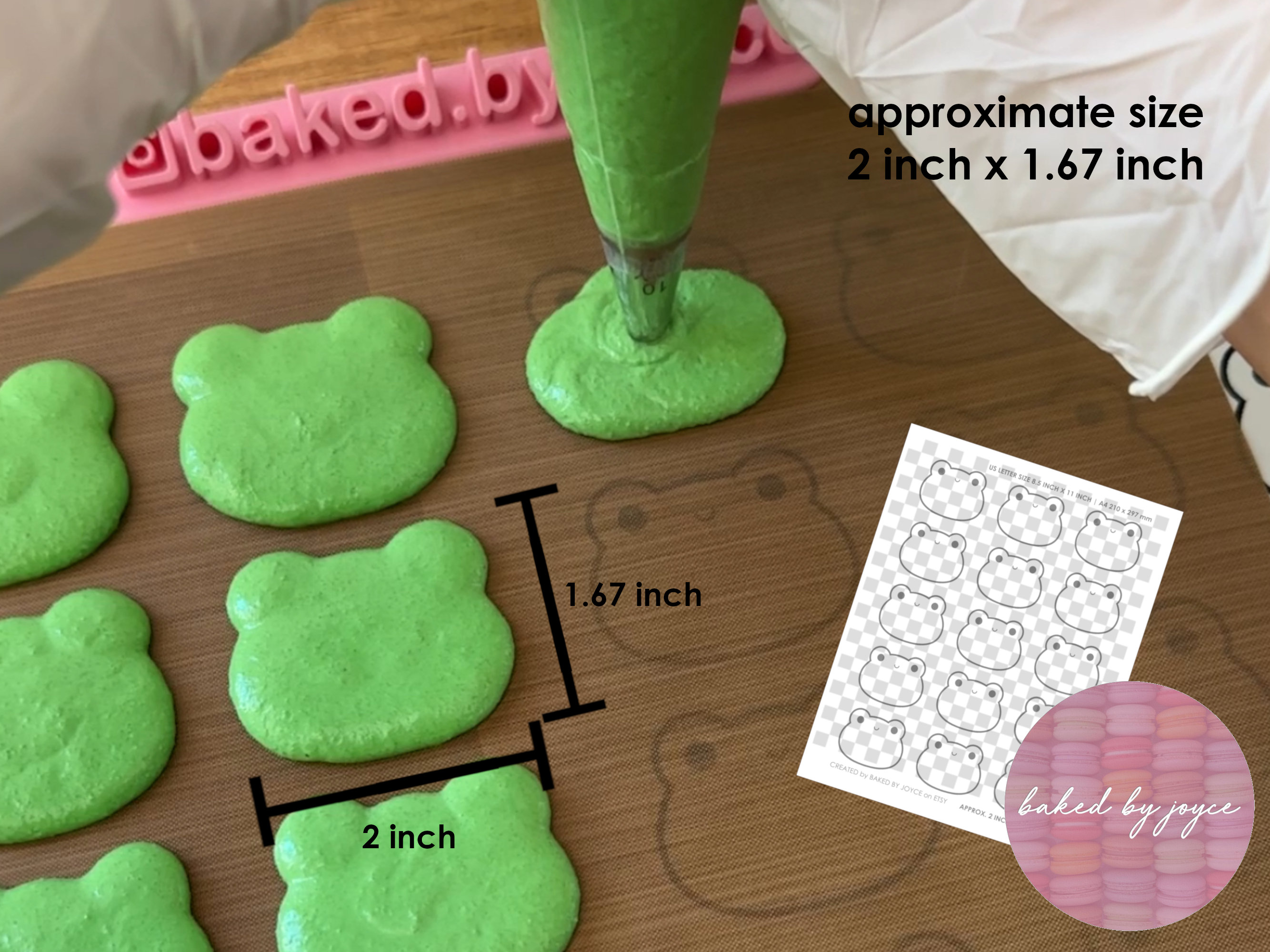 Printable Frog Macaron Template - Etsy