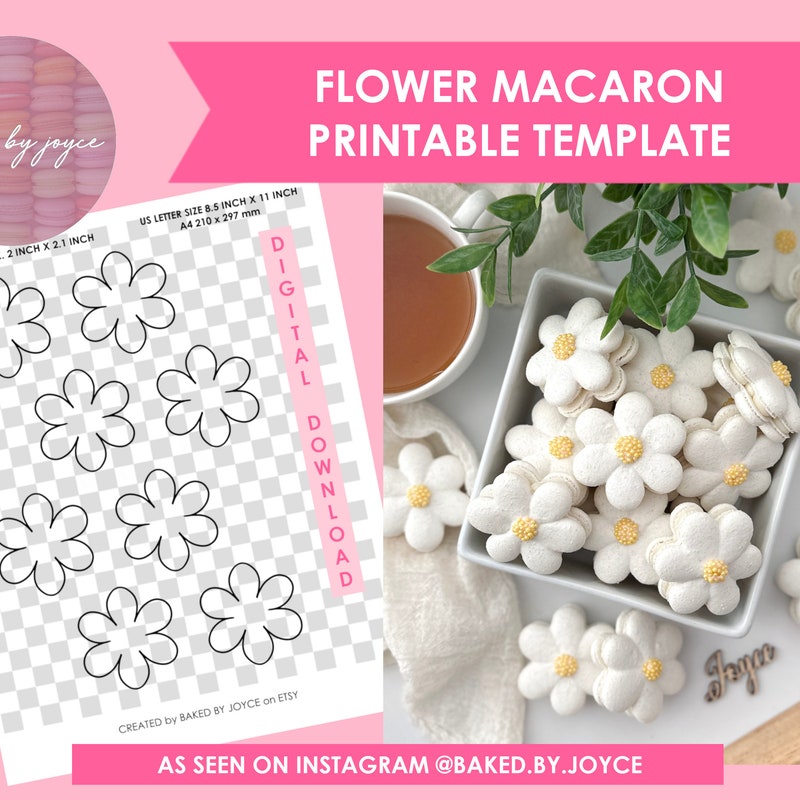 Macaron Stencil Template - Etsy