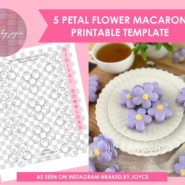 Flower Template Etsy