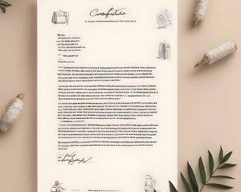 Your own Comfort Character Letters