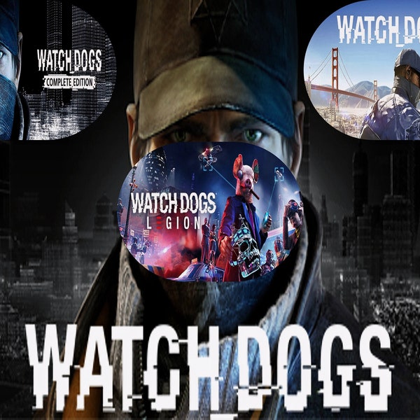 Watch Dogs 3 in 1 Watch_Dogs compleet, Watch Dogs 2 Gold Edition, Watch Dogs Legion Ultimate Edition Steam Lees beschrijving Globaal