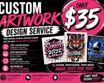 Custom Artwork Creation | High-Resolution Designs for Print, Apparel & Merch
