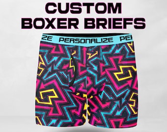Custom Print Boxer Briefs: Personalized Underwear, Men's & Boys'