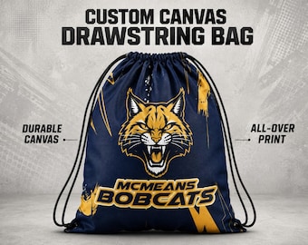 Custom Drawstring Canvas Bags Personalized Team Bag Durable Bag Polyester Spiritwear School Bag Bulk Team Pricing