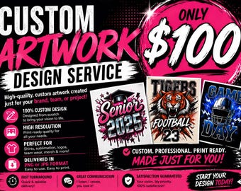 Custom Artwork Creation | High-Resolution Designs for Print, Apparel & Merch