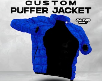 Custom Sublimated Puffer Jacket with Lining