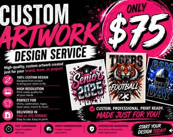 Custom Artwork Creation | High-Resolution Designs for Print, Apparel & Merch