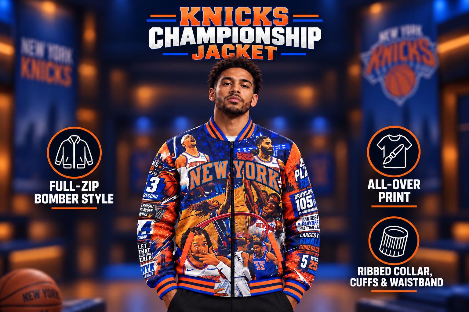 Knicks Warm up Jacket - Etsy