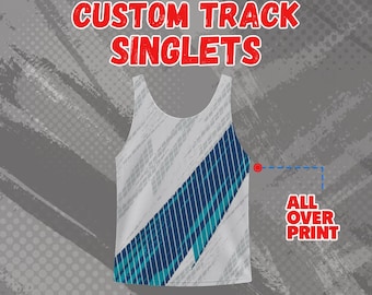 Custom Sublimated Track Singlet: Personalized Team Tank Top