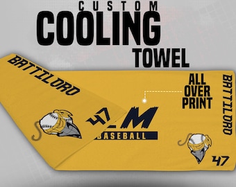 Custom Sublimated Cooling Towel: Personalized Sports Team Rally Towel