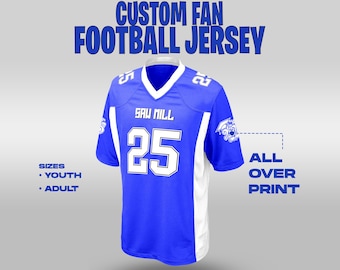 Custom Football Jersey: Personalized Team Name & Number