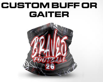 Custom Sublimated Neck Gaiter: Team Sports, Personalized Name