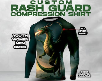 Custom Long Sleeve Rash Guard: Personalized Compression Shirt