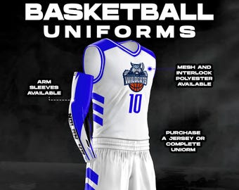 Custom Basketball Uniform, Personalized Team Jersey & Shorts