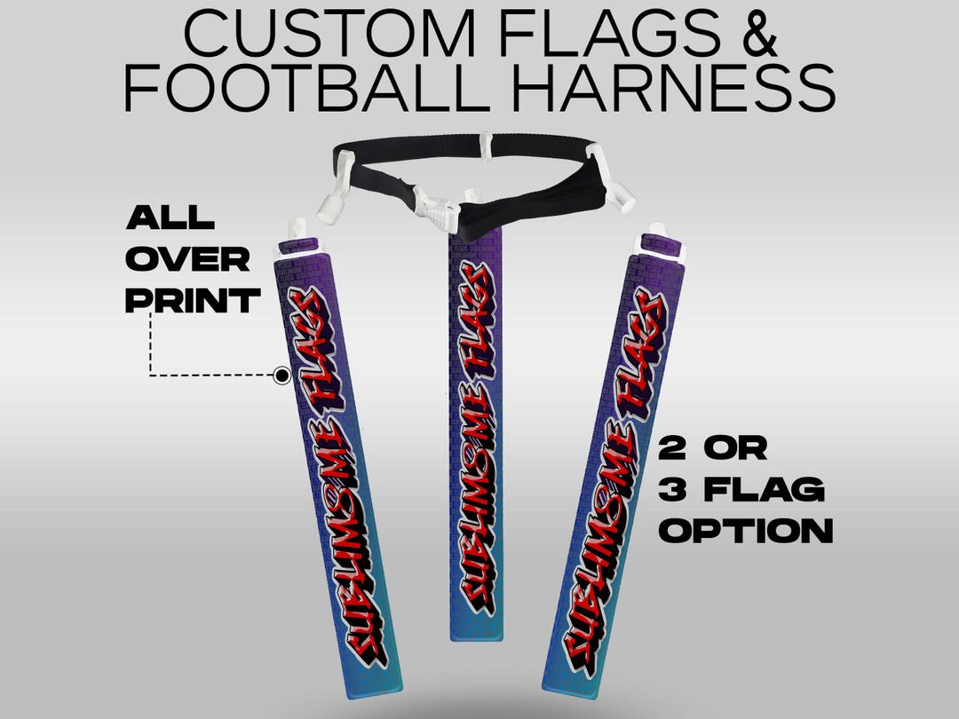 Custom Flag Football Equipment 7v7 Breakaway Flags Harness 5v5 Athlete ...