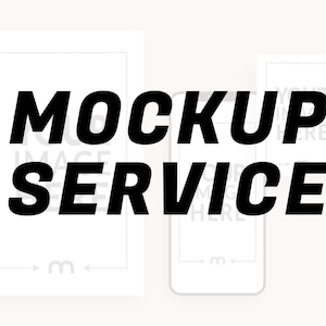 May include: Mockup service text over two white rectangular frames, one larger than the other, with the text "YOUR IMAGE HERE" in each frame.
