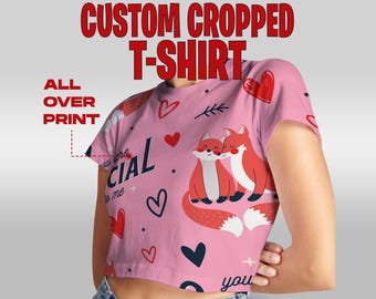 Custom Sublimated Crop Top: Personalized Polyester Team Tee